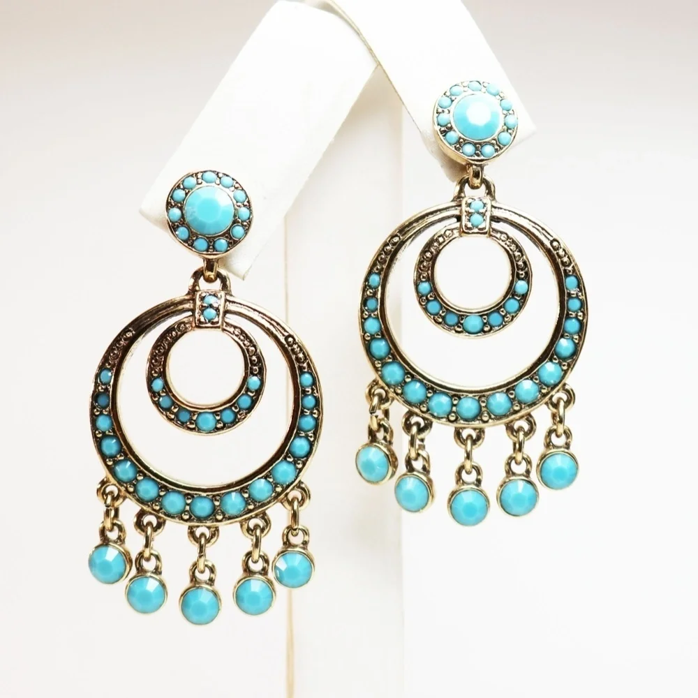 Vintage KENNETH JAY LANE Chandelier Earrings - Picture 8 of 15